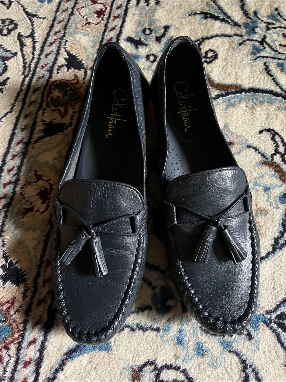 Cole Haan Navy Blue Tassel Loafers - 9 -  Like New!